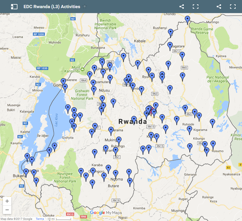 Map of Rwanda